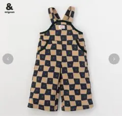 & mignon チェック柄　サロペット　バースデイ　100