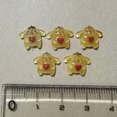 ネイルパーツ 5個セット ネイルパーツ　デコパーツ　ポムポムプリン