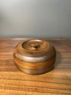 【天然木】蓋付き 小物入れ 茶器 紀州漆器 伝統工芸品 ウレタン塗装