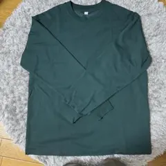 GU 長袖カットソー ダークグリーン Sサイズのサムネイル