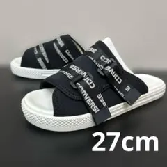 コンバース 27cm CV サンダル ストラップ ブラック 黒