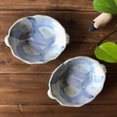 益子焼　糠つばきグラタン皿　2枚【新品・送料込】