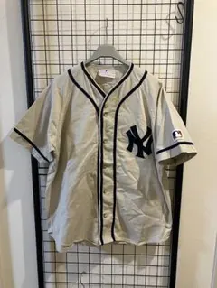 90s MLB ベースボールシャツ ヤンキース MORIMEN M 58のサムネイル