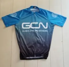 GCN サイクルジャージ 半袖 ブルー グラデーション Lサイズのサムネイル
