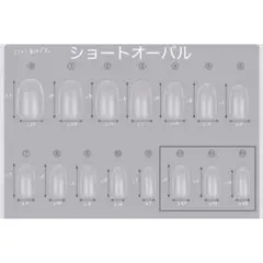 サイズ計測用チップ　ネイルチップ
