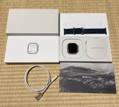 Apple WatchUltra2 チタニウムブルーオーシャンバンド付き