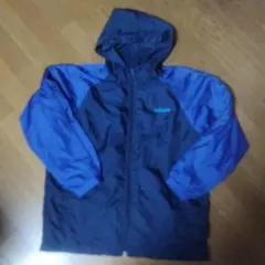 再々値下げ【adidas】 フード付きウィンドブレーカー 　紺x青　160cmのサムネイル