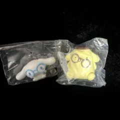 サンリオ　めがねっこちゃんフィギュア　2点セット　シナモロール　ポムポムプリン