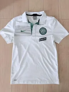 2009-10Nike セルティックFC ユニフォーム 半袖 ホワイトポロシャツ