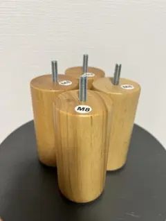 デコポンさん専用　無印良脚付き　木製脚・１２ｃｍ　ナチュラル（Ｍ８）