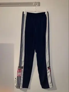 adidas アディブレイク トラックパンツネイビーL スナップボタン 3ライン