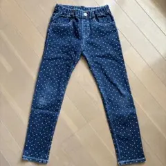 BREEZE ドット柄スキニーパンツ 130