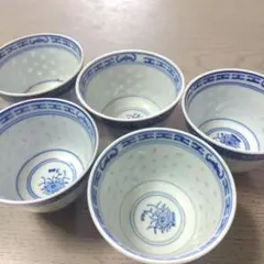 k*y様 中国【康熙年製】景徳鎮蛍茶碗5客 中国清朝の康熙帝時代 骨董品 k*y様 中国【康熙年製】景徳鎮蛍茶碗5客 中国