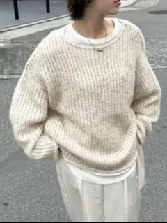 セレクトモカ アルパカタッチミックスカラーニット