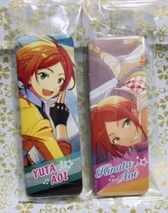 あんスタ　ロング缶バッジ　2wink　葵ひなた　葵ゆうた