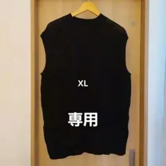 ブラック ニット ノースリーブ ベスト