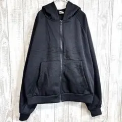 フォーエバー21 無地 パーカー フード 長袖 S 黒 ポリエステル お出かけのサムネイル