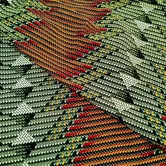 アフリカンプリント 1ヤード　赤緑黒 アフリカ布 ファブリック 綿 218