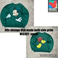 90s vintage MICKEY special printed sweat