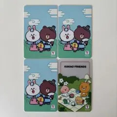 韓国旅T-moneyカード　4枚セット（韓国交通カード）のサムネイル