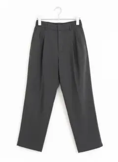 【美品】GU キャロットスラックス グレー S ウエストゴム テーパードパンツのサムネイル