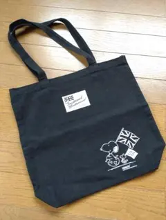 PEANUTS スヌーピー ブラックトートバッグ