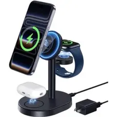 MagSafe充電器 3in1 ワイヤレス充電器 15W急速充電 3台同時充電