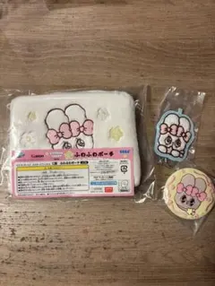 エスターバニー 一番くじ　ポーチ　刺繍缶バッチ　キーホルダー