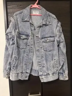 ❤️ENVM❤️ピンク❤️ダメージ加工デニムジャケット❤️Gジャン 