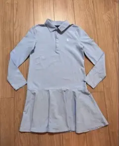 ポロ　ラルフローレン　水色 ポロシャツ　ワンピース 160