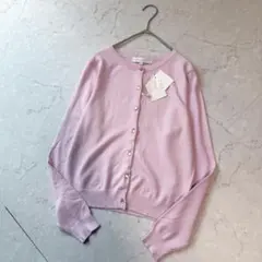 新品 MERCURYDUO カーディガン ビジュー M ピンク タグ付き