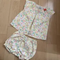 Petit Bateau プチバトー 花柄 セットアップ 24m/86cm