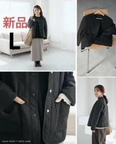 新品　しまむら　tal by yumi mysacloset キルティング　黒