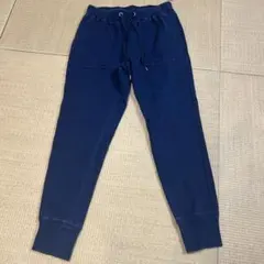 GU 65 BLUE ジョガーパンツ Mサイズ　デニムスウェットイージーパンツ
