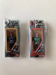 仮面ライダーソフビパッケージチャーム　新1号&BLACK