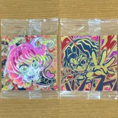 鬼滅の刃シールウエハース13 極レア甘露寺蜜璃 無限レア鬼舞辻無惨 2枚セット