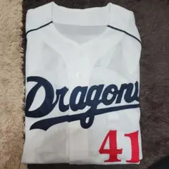 中日ドラゴンズ 浅尾拓也 41 ユニフォーム 2011優勝ワッペン サイン付