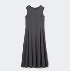 ウルトラストレッチエアリズムワンピース　標準丈L グレイ