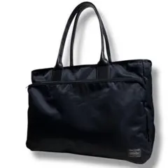 極美品✨ポーター タイム トートバッグ A4収納可能 大容量 ブラック