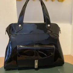 美品】 les basiques 2way パテント ミニボストンバッグ - メルカリ