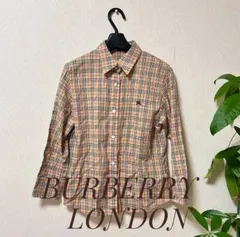 訳ありBurberry 長袖シャツ ノバチェック ホースロゴ ベージュ