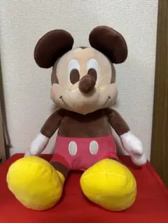ディズニー　ミッキーマウス　赤いほっぺ　Lぬいぐるみ