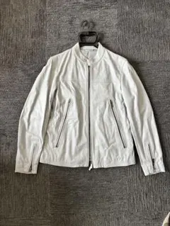 PRADA LEATHER JACKET MADE IN ITALY 50 - メルカリ