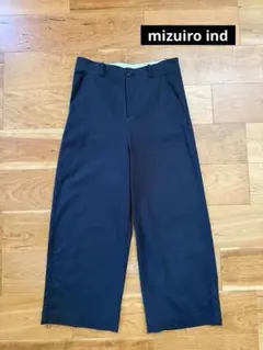 mizuiro ind ミズイロインド ワイドパンツ ブラック 2