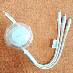 ⭐ラスト一点⭐ タイプC ケーブル マルチ充電器 巻取り式