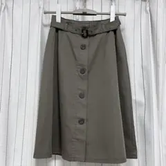《美品》NATURAL BEAUTY BASIC ☆トレンチ風スカート