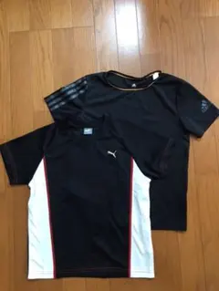 PUMA adidas 140 半袖Tシャツ　プーマ　アディダス２枚セット