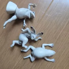 動物フィギュア 3体セット ホワイト