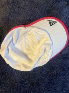 未使用 自宅保管adidas ホワイト/レッド キャップ M/L