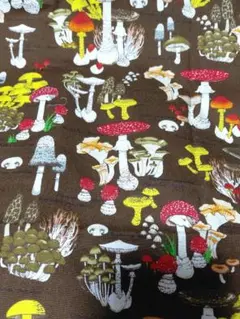 COSMO TEXTILE キノコ柄プリント生地